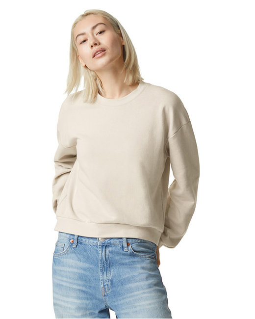 American Apparel Ladies ReFlex Fleece Crewneck 7.6 oz 70% Cotton, 20% Recycled Polyester, 10% Polyester Sweatshirt
